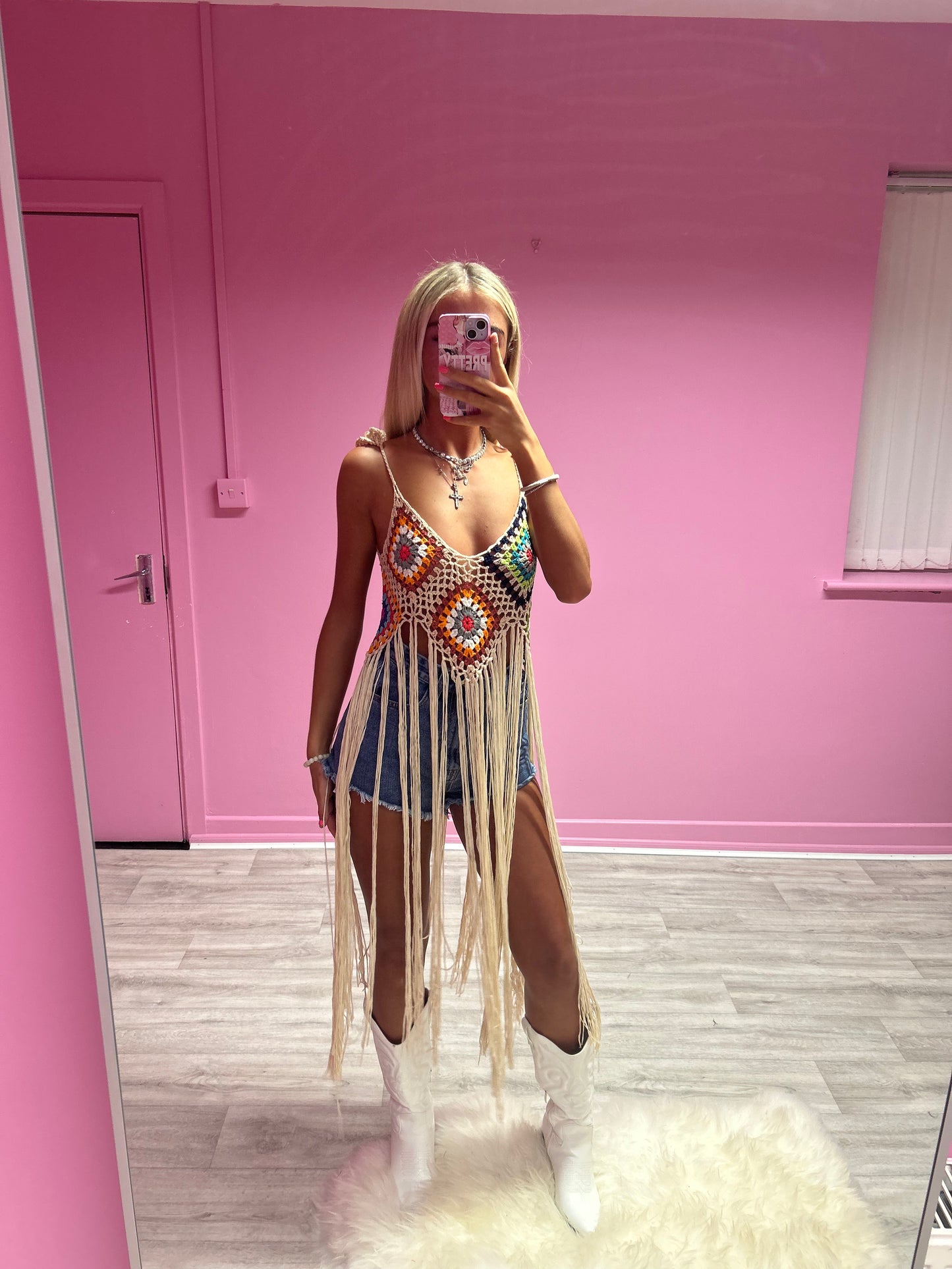 Tassle crochet top