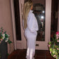 Lilac wide leg joggers
