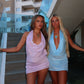 Isla dress in blue