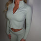 PRE-ORDER GYM GIRL ERA EXCLUSIVE Sage Sculpt jacket
