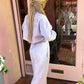 Lilac wide leg joggers