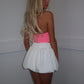 White puff skirt