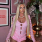 Lydia pink playsuit