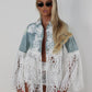 Denim lace jacket