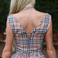 LIMITED EDITION HANDMADE & DESIGNED IN HOUSE: Tartan top and puff skirt