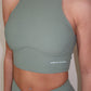 GYM GIRL ERA EXCLUSIVE Sage green sculpt silhouette top