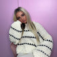 Cream crochet knit jumper