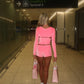 LIMITED EDITION HAND MADE AND DESIGNED IN HOUSE: Pink velour three piece shorts set