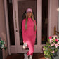 Pink Zip up jacket and leggings set