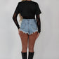Sadie black lace top