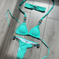 Aqua bikini bottoms