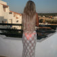 LIMITED EDITION HAND MADE AND DESIGNED IN HOUSE: Off white lace cover up maxi skirt