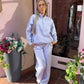 Lilac half zip sweatshirt
