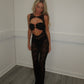‘Jade’ black lace jumpsuit