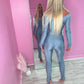Galactic Grey slinky top and bottoms set