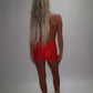 LIMITED EDITION HAND MADE AND DESIGNED IN HOUSE: ‘Rose’ lace dress