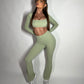 GYM GIRL ERA EXCLUSIVE Olive Sculpt square neck top