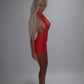 LIMITED EDITION HAND MADE AND DESIGNED IN HOUSE: ‘Rose’ lace dress