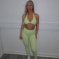 Lime Sculpt sports bra and leggings set