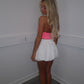White puff skirt