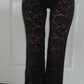 Black lace cut out jumpsuit