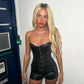 Pvc black shorts
