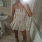 Belted Pleated Cargo Playsuit