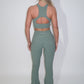 GYM GIRL ERA EXCLUSIVE Sage green sculpt silhouette top