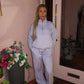 Lilac half zip sweatshirt