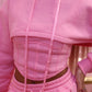 Pink 3 piece tracksuit and corset top