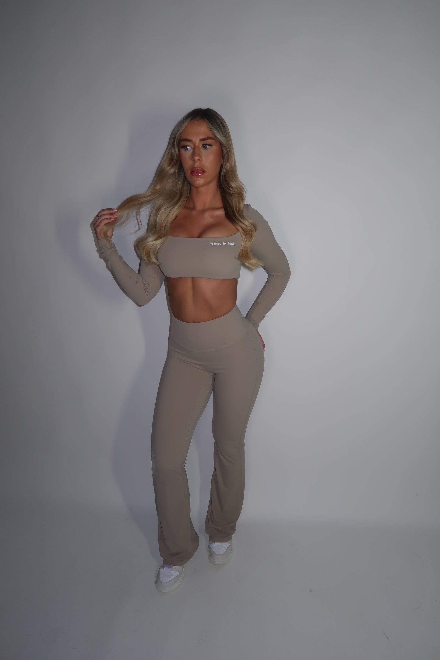 GYM GIRL ERA EXCLUSIVE Camel brown Sculpt flared bottoms