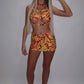 LIMITED EDITION HAND MADE AND DESIGNED IN HOUSE: Oasis mini skirt
