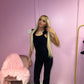Luxury black ruffle top