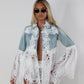 Denim lace jacket