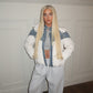 Denim white contrast jacket