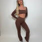 GYM GIRL ERA EXCLUSIVE chocolate brown sculpt top