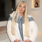 Denim white contrast jacket
