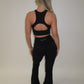 GYM GIRL ERA EXCLUSIVE Black sculpt silhouette top