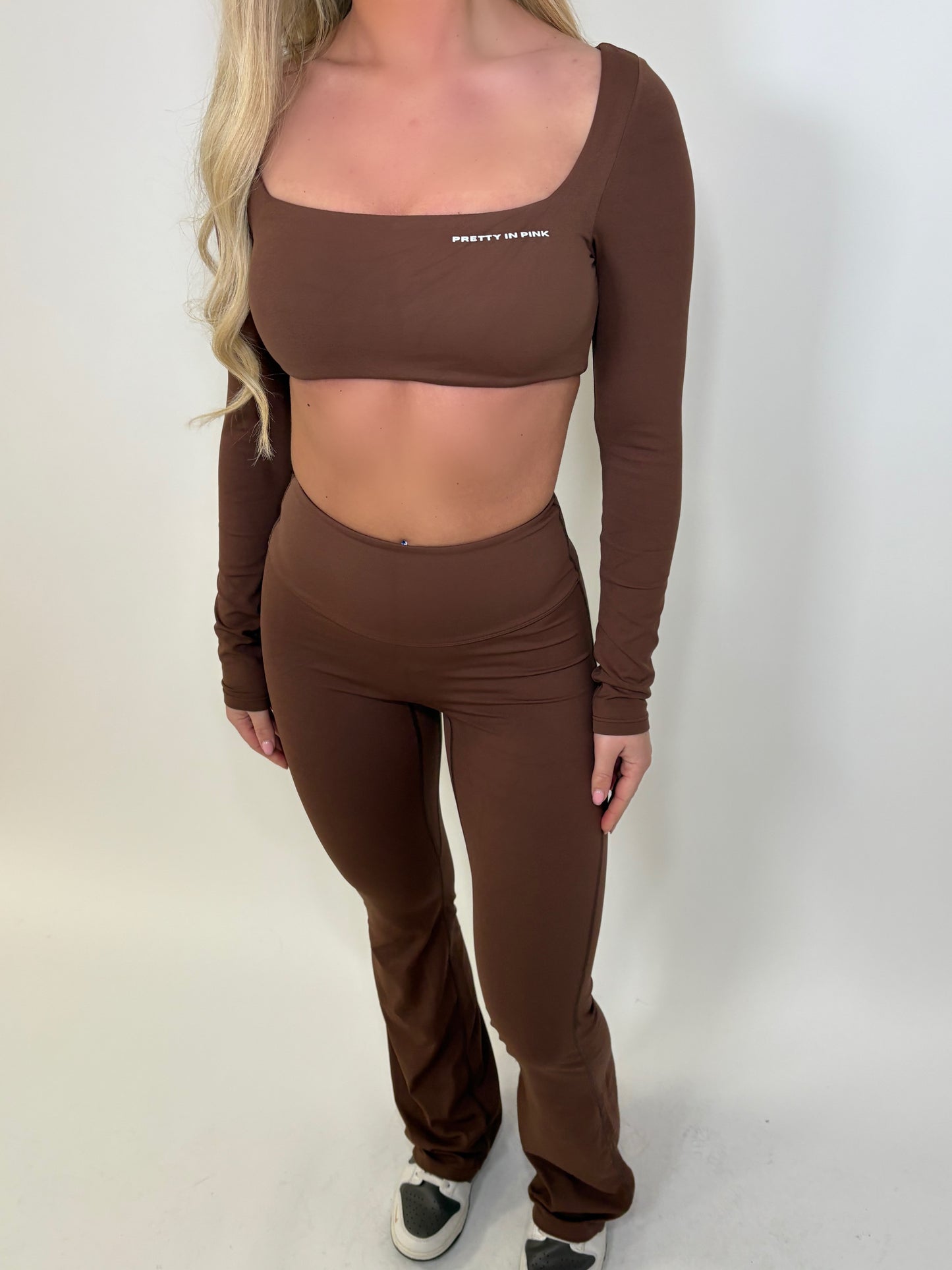 GYM GIRL ERA EXCLUSIVE chocolate brown sculpt top