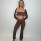 GYM GIRL ERA EXCLUSIVE chocolate brown sculpt top