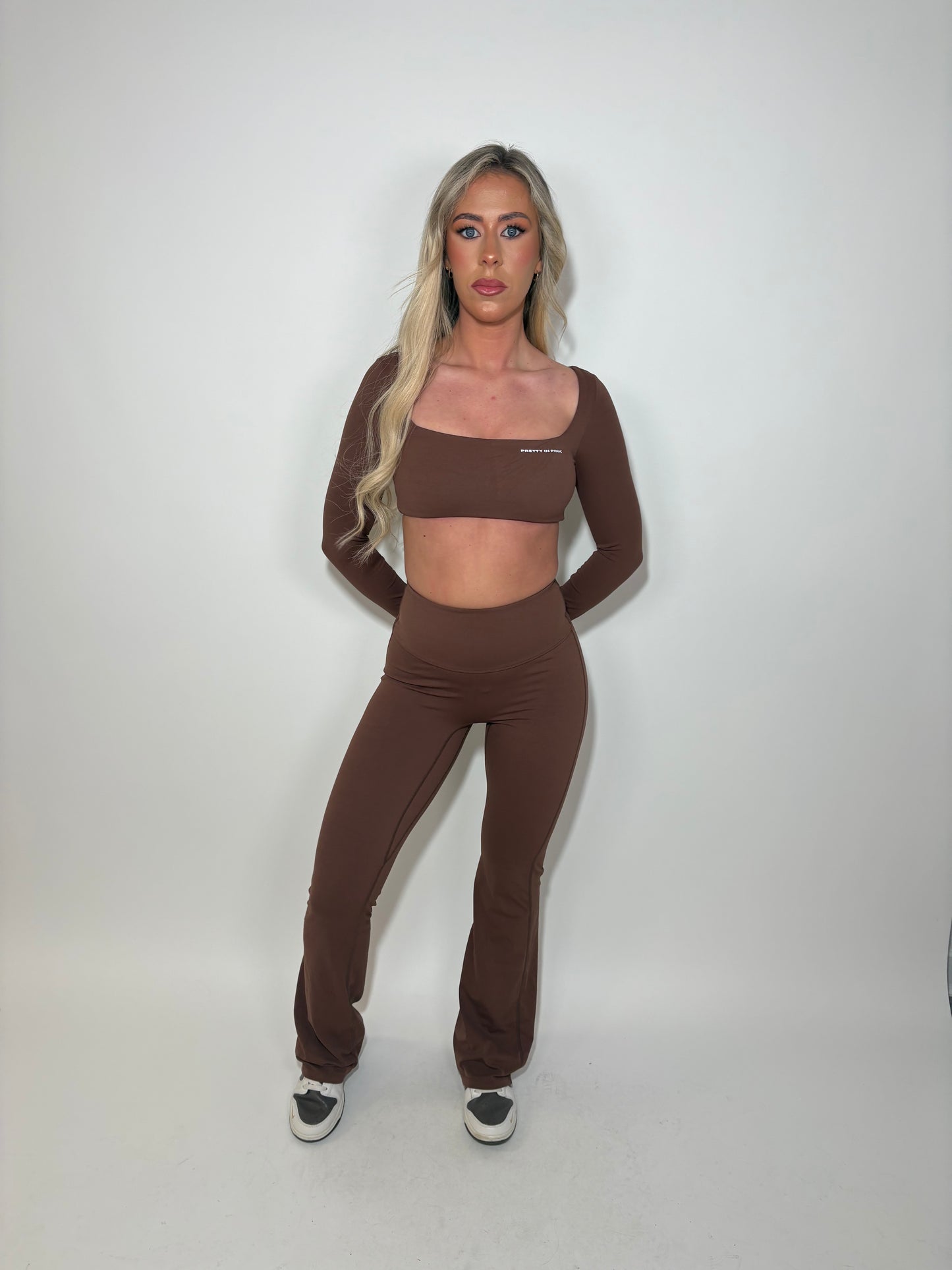 GYM GIRL ERA EXCLUSIVE chocolate brown sculpt top
