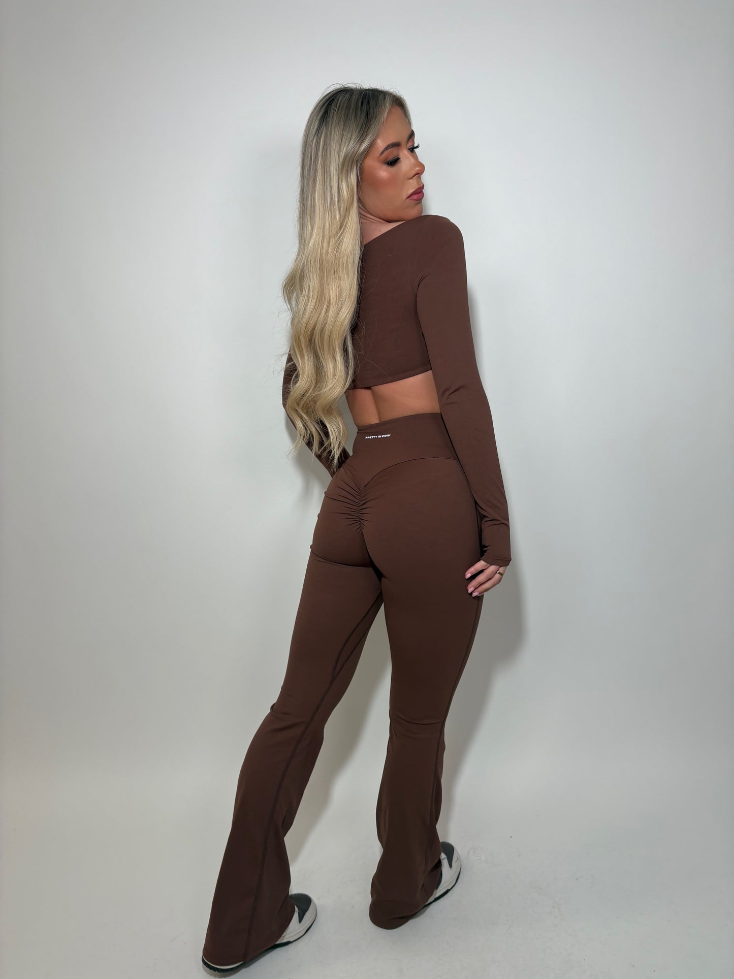GYM GIRL ERA EXCLUSIVE chocolate brown sculpt top