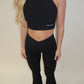 GYM GIRL ERA EXCLUSIVE Black sculpt silhouette top