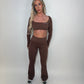 GYM GIRL ERA EXCLUSIVE chocolate brown sculpt top