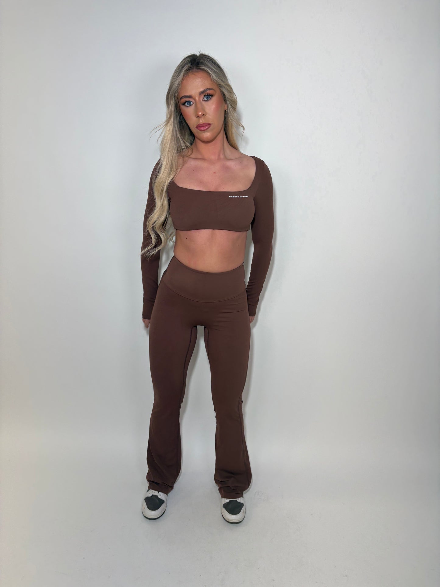 GYM GIRL ERA EXCLUSIVE chocolate brown sculpt top