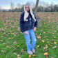 Luxury Dark charcoal grey NEW luxury faux fur coat 3/4 sleeve