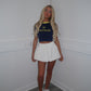 White puff skirt