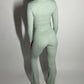 PRE-ORDER GYM GIRL ERA EXCLUSIVE Sage Sculpt V waist flared bottoms