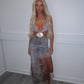 Shell cut out dress