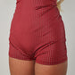 Burgundy playsuit